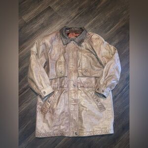 Adventure bound Men's Brown Leather Jacket size M